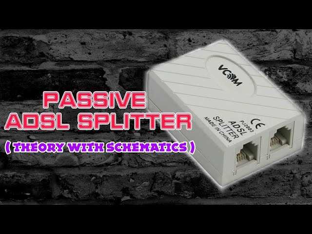 schematic diagram of a typical adsl spliter