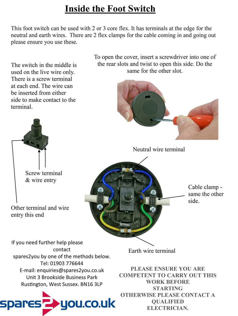 footswitch schematic diagram