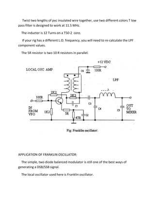 franklin oscillator circuit diagram
