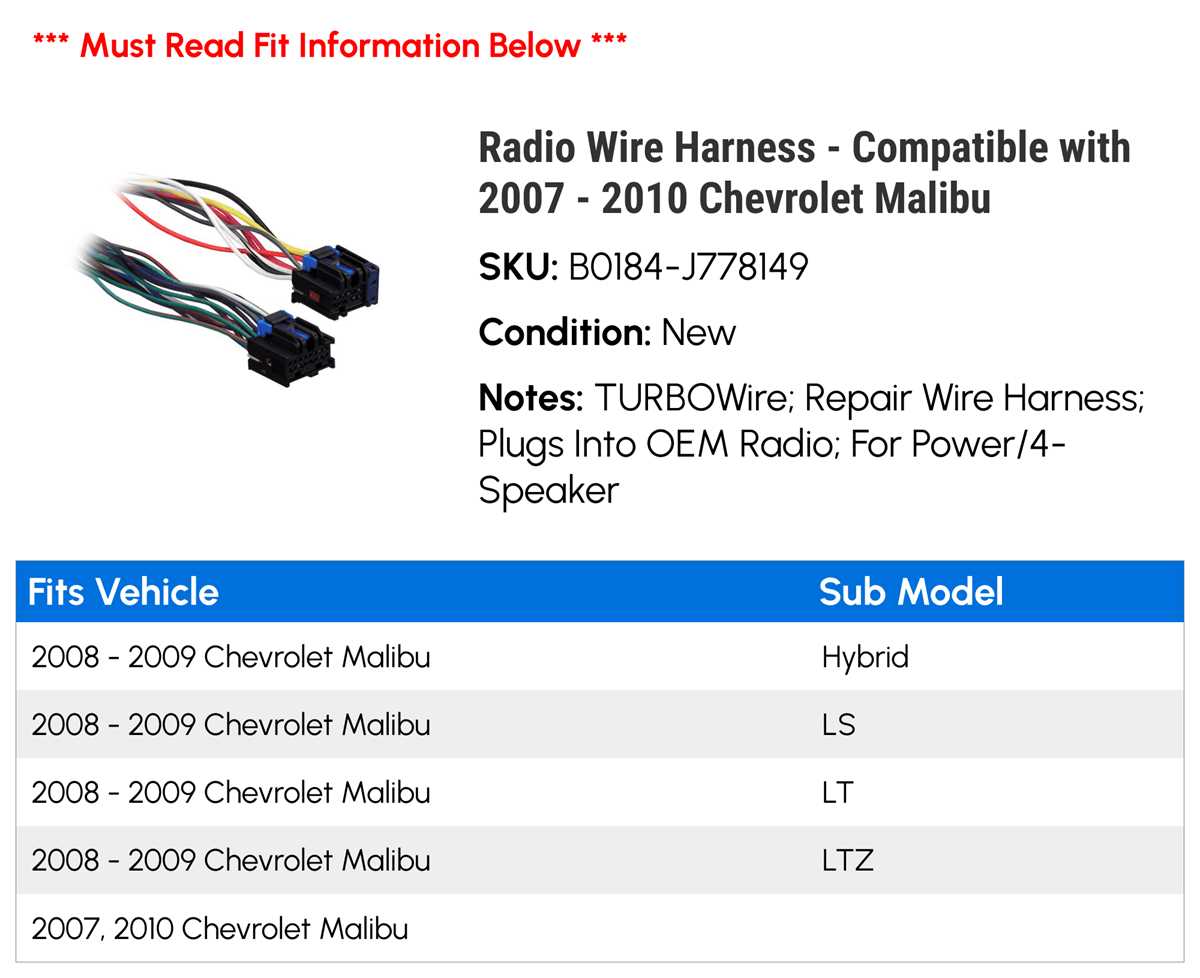 2009 chevy malibu factory radio wiring diagram