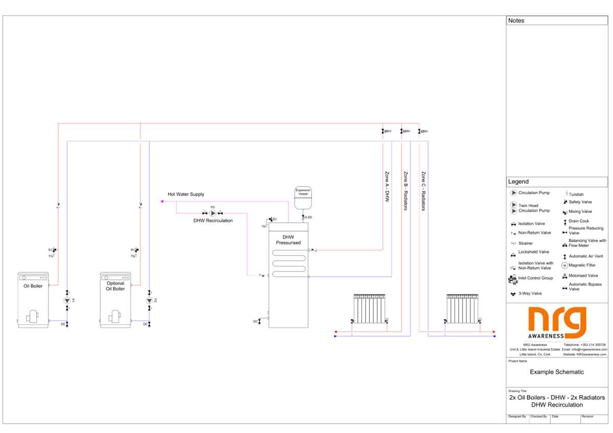 central heating schematic diagram
