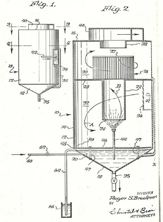 schematic diagram of wet scrubber