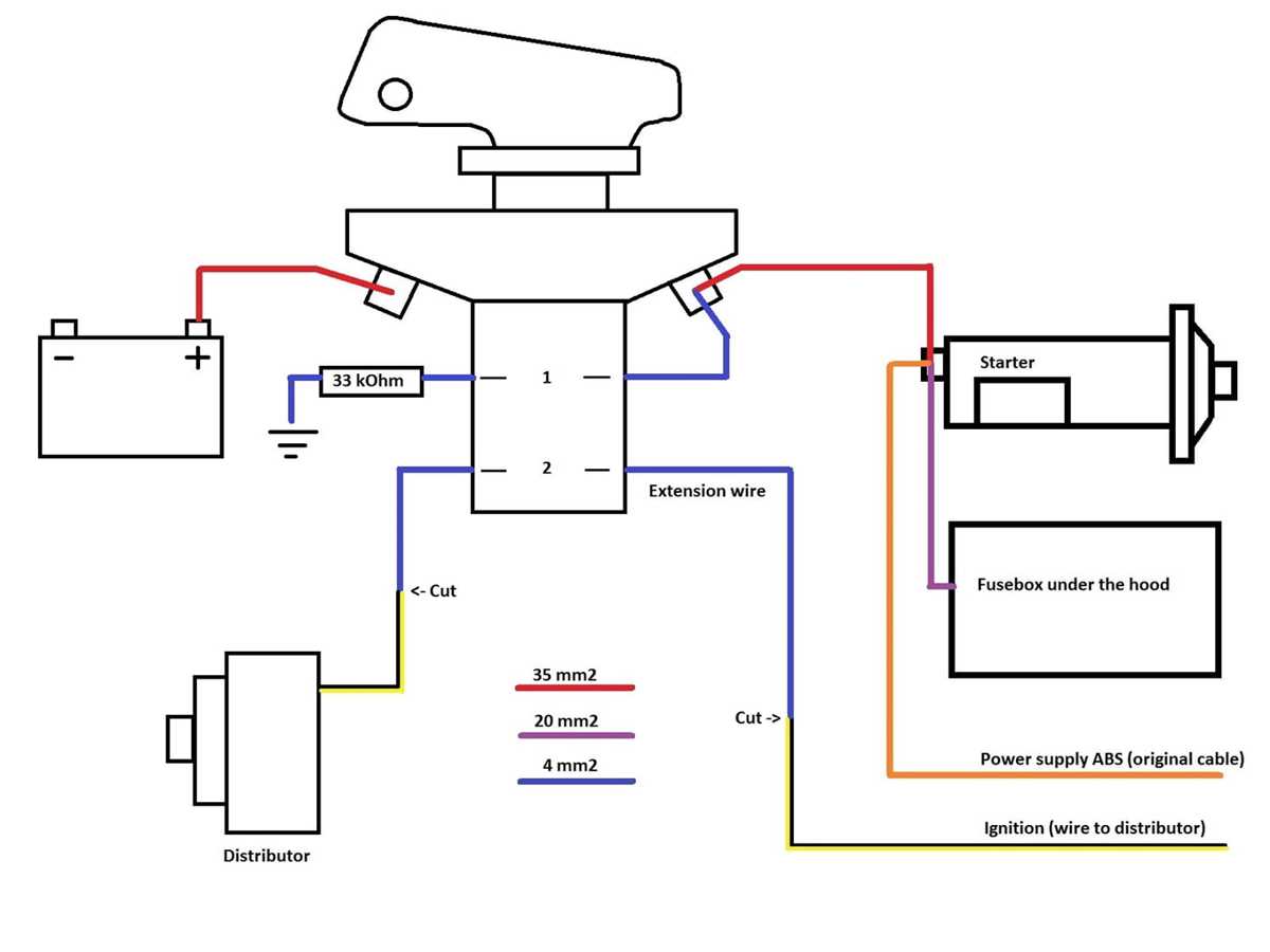 12v battery cutoff switch wiring diagram