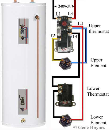 hot water heater wiring diagram
