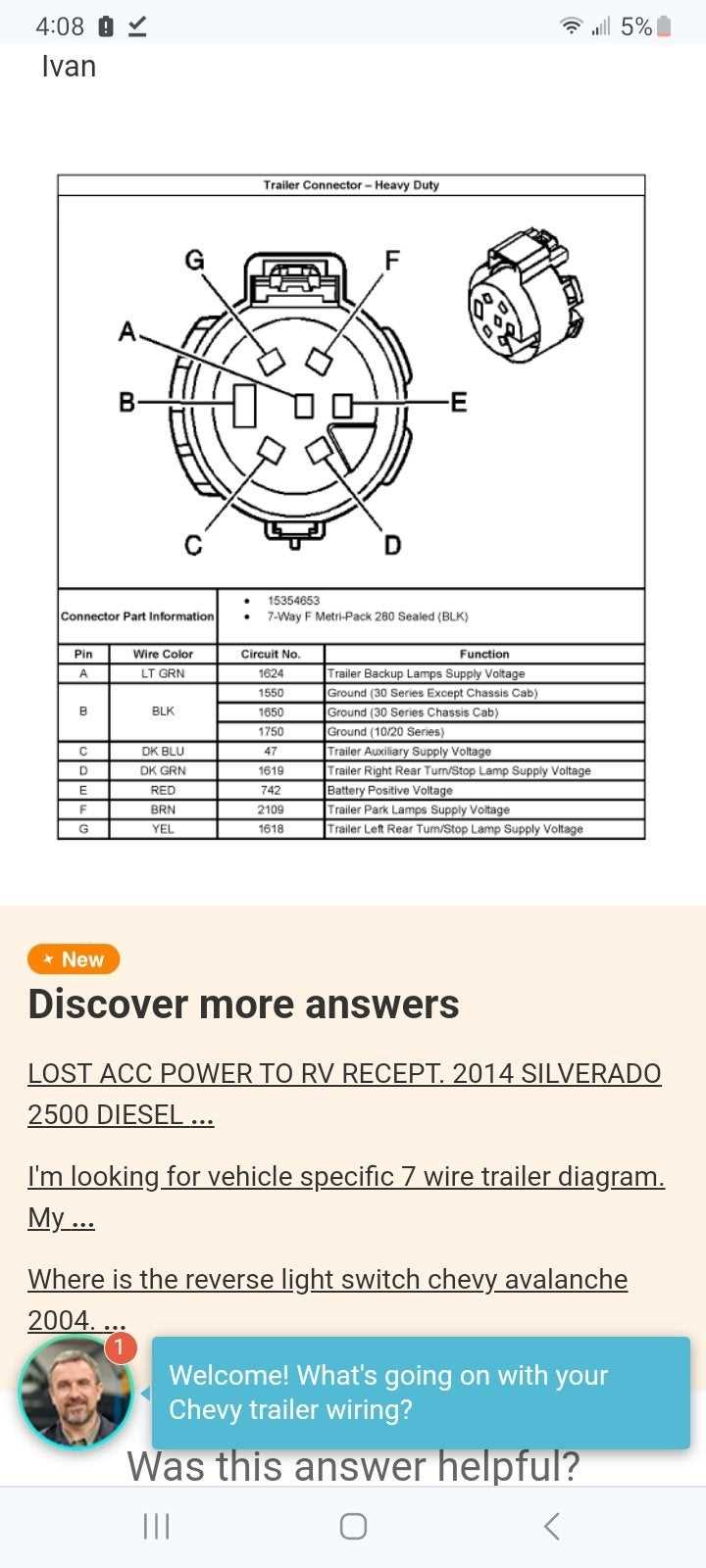 gm 7 way trailer plug wiring diagram