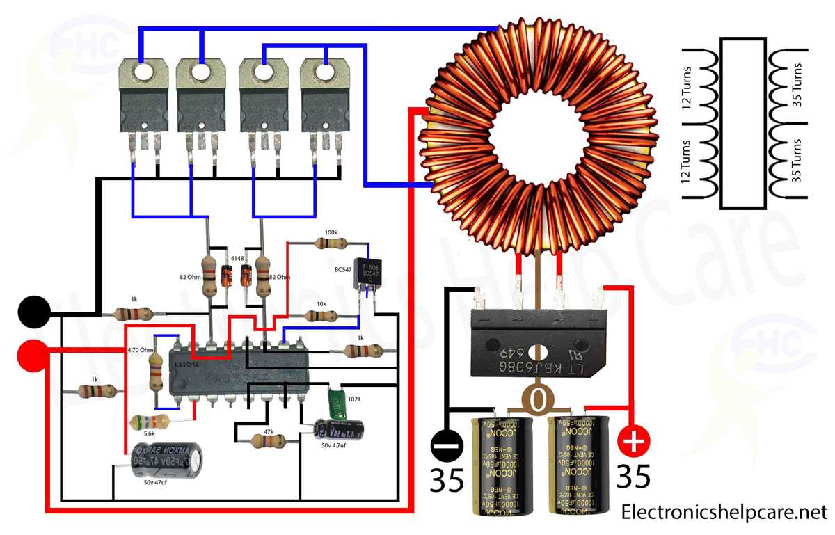 schematic diagram of inverter