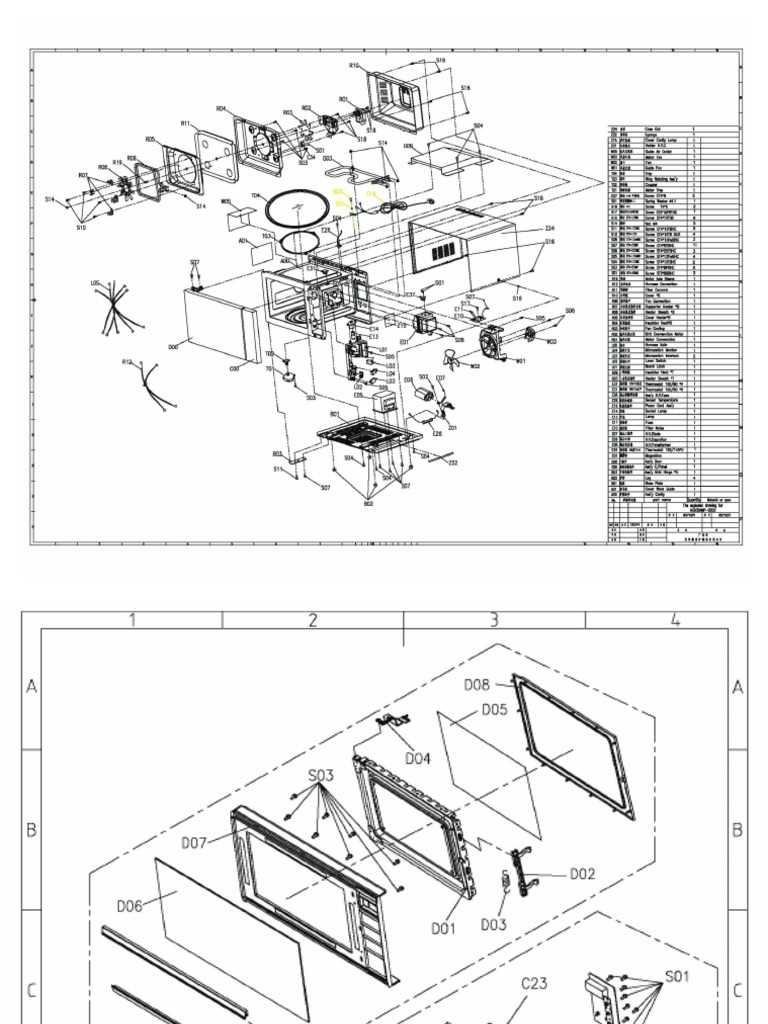 microwave schematic diagrams