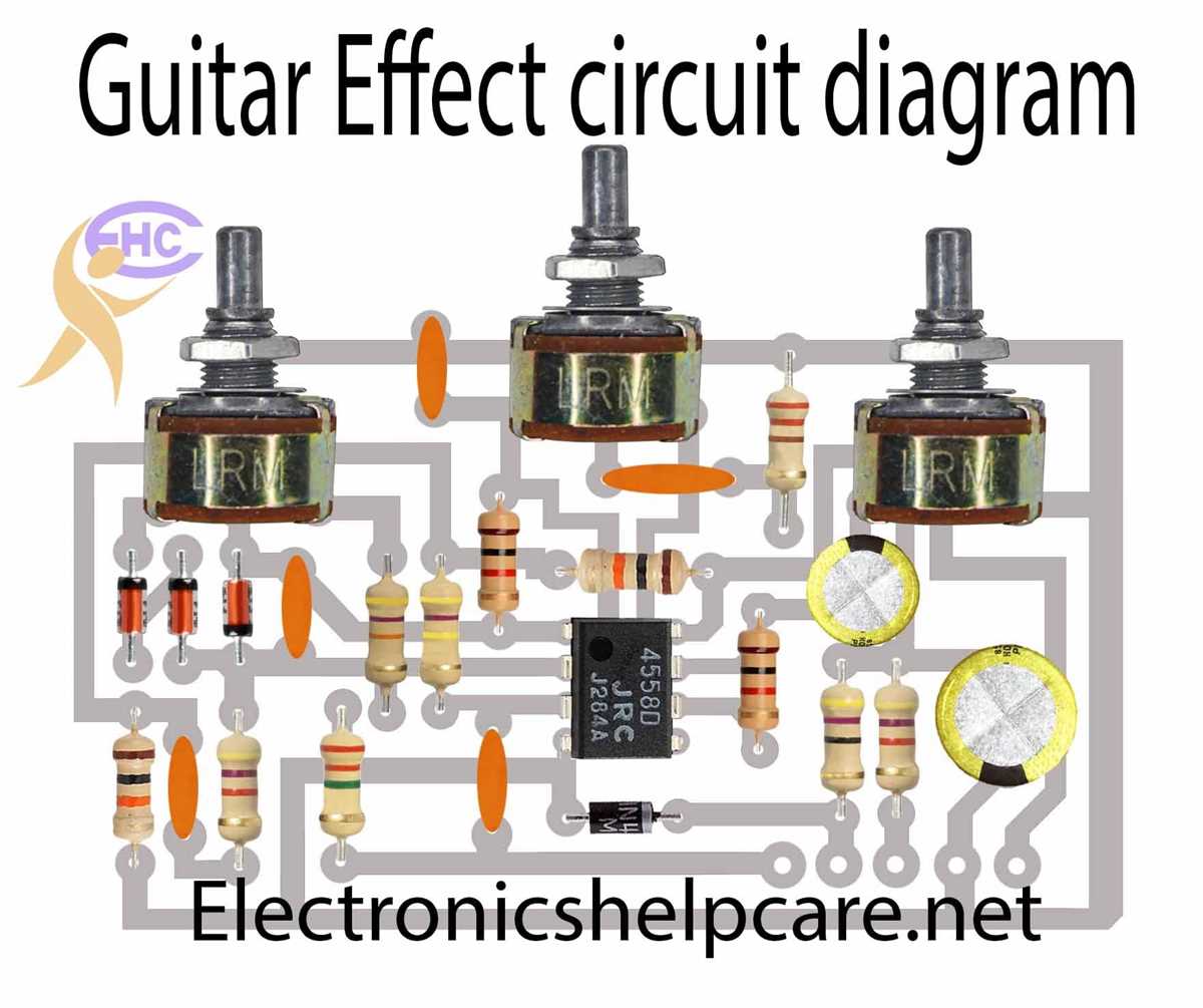 guitar effect schematic diagram