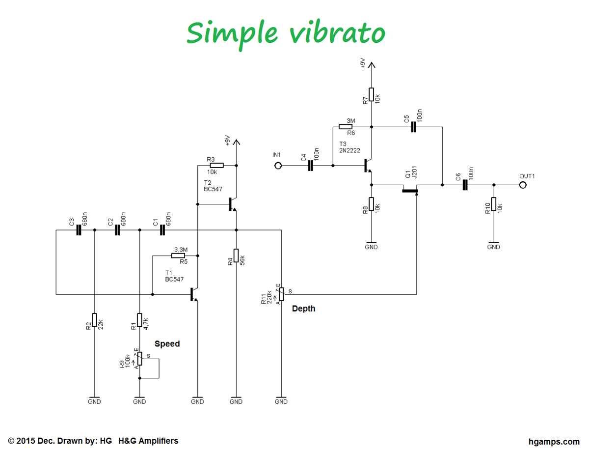 guitar effect schematic diagram