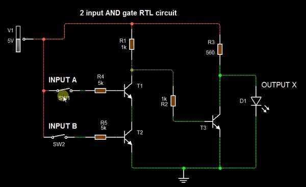 logic gates schematic diagram