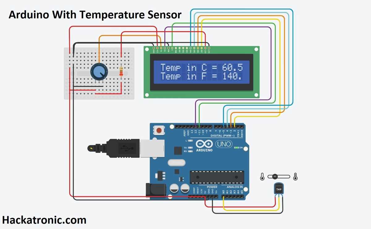 temperature sensor arduino circuit diagram