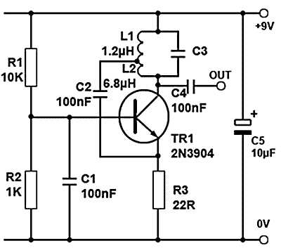 hartley oscillator circuit diagram