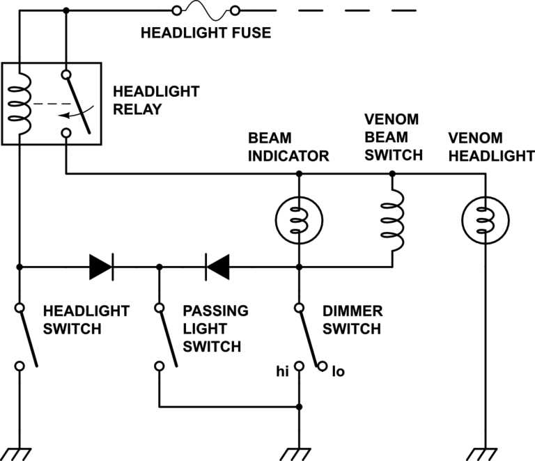 headlight schematic wiring diagram