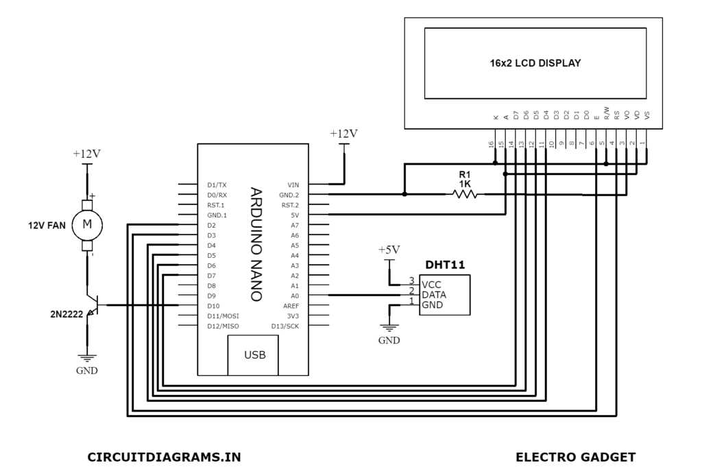 heat sensor circuit diagram