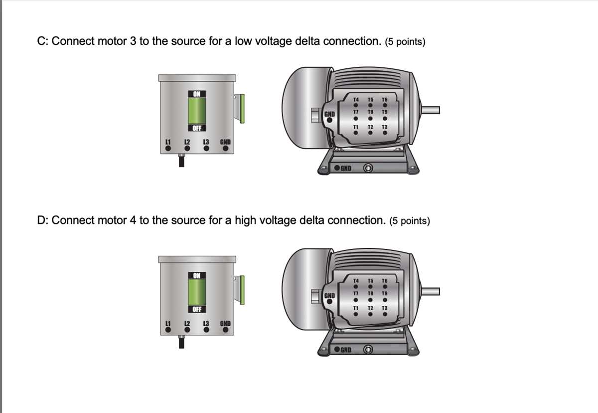 high voltage low voltage motor wiring diagram