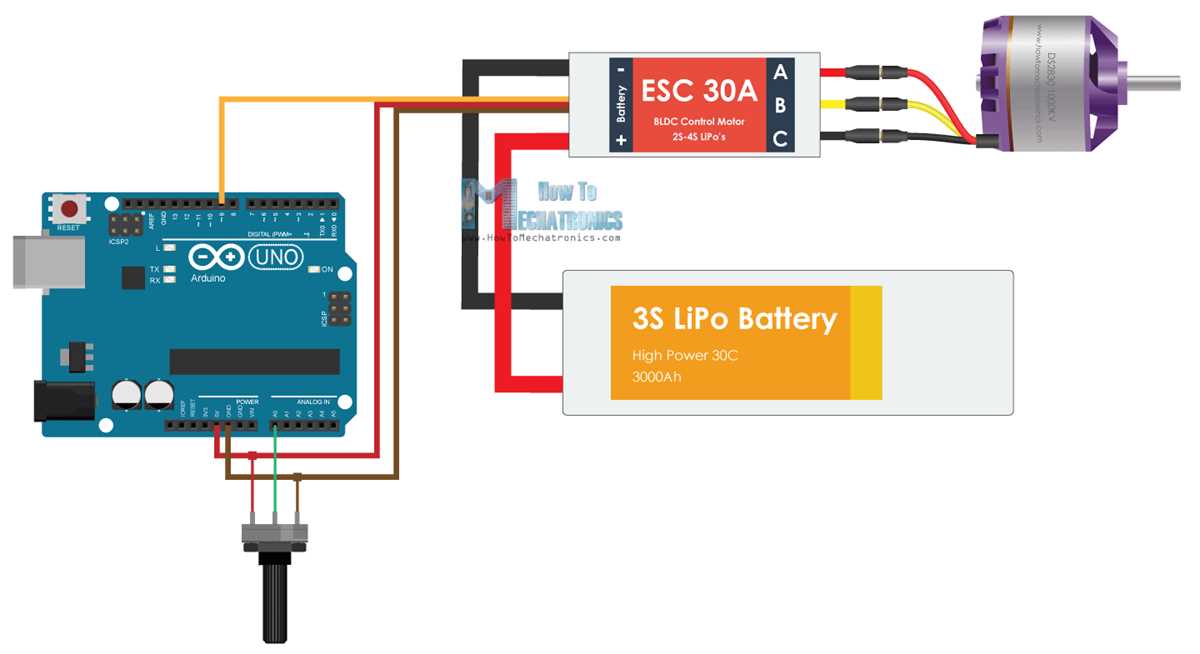 homemade esc circuit diagram for brushless motor
