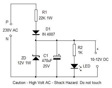 how to convert ac to dc circuit diagram