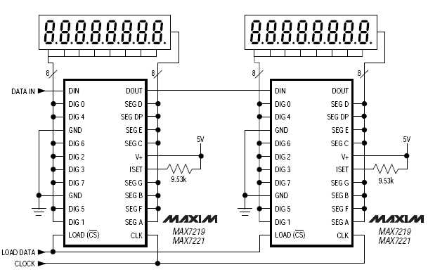 max7219 circuit diagram