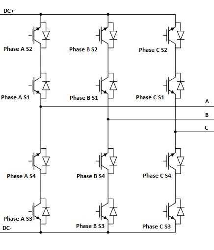 2 phase to 3 phase converter circuit diagram
