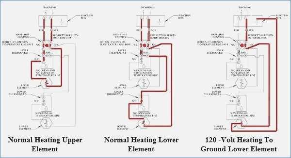 electric water heater circuit diagram