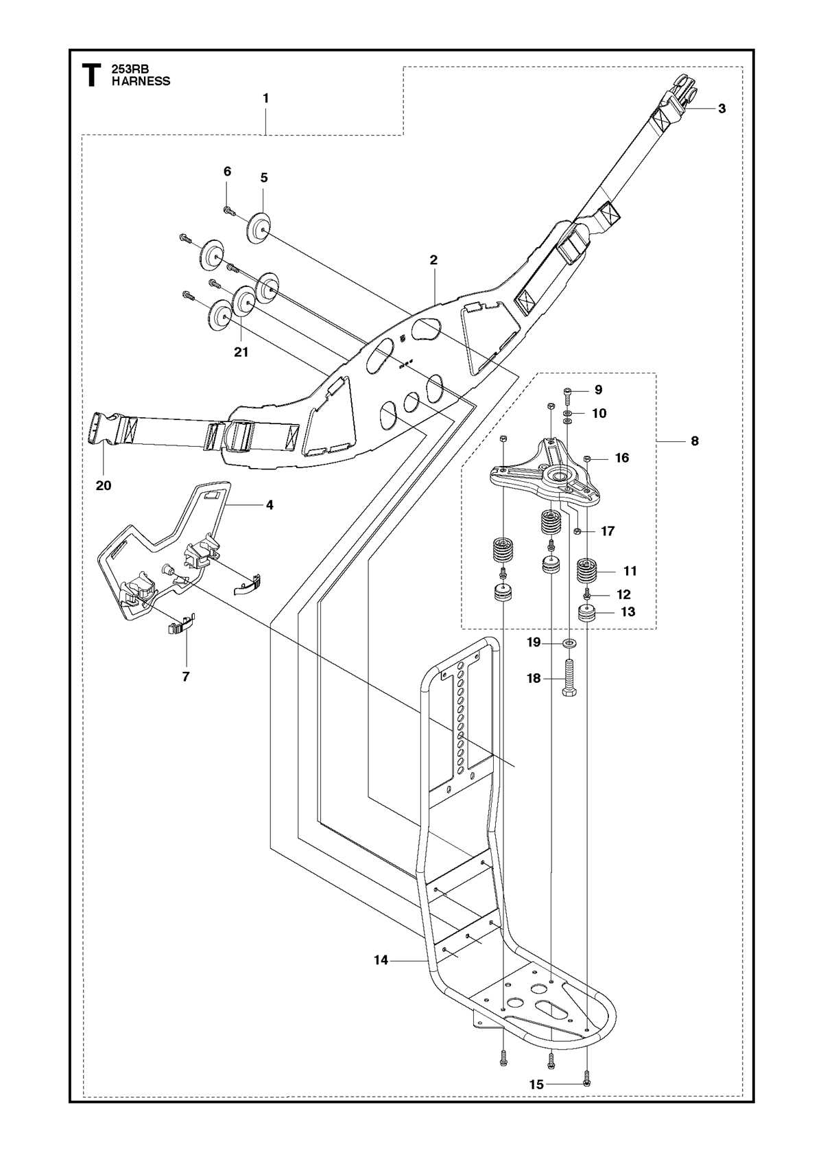 husqvarna schematic diagram for mowing deck