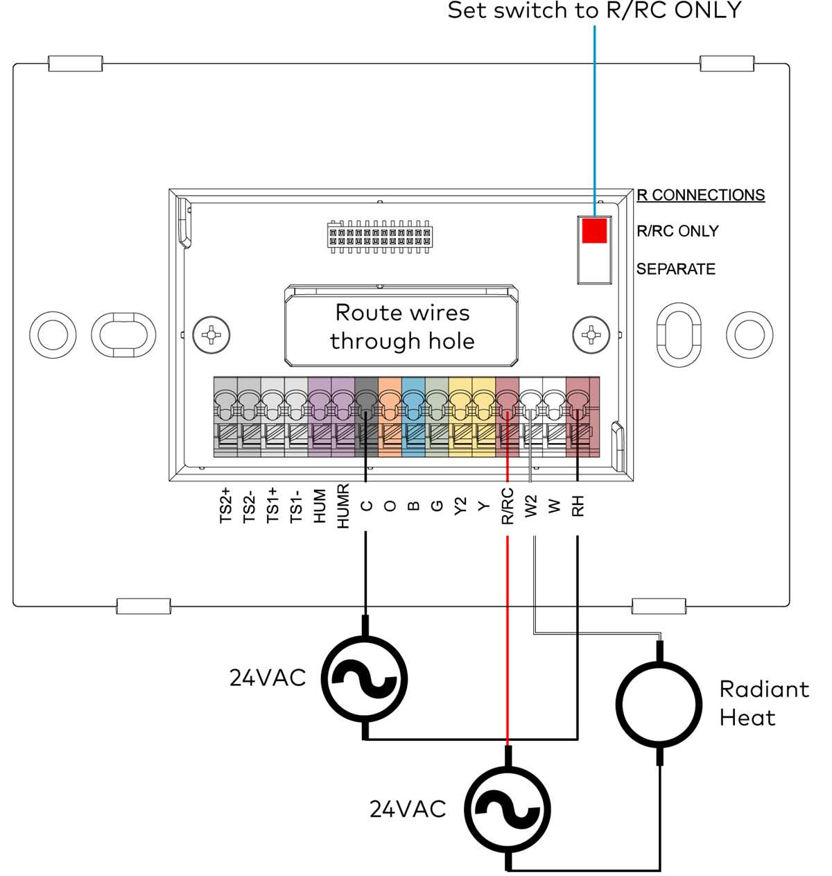 hvac thermostat schematic diagram