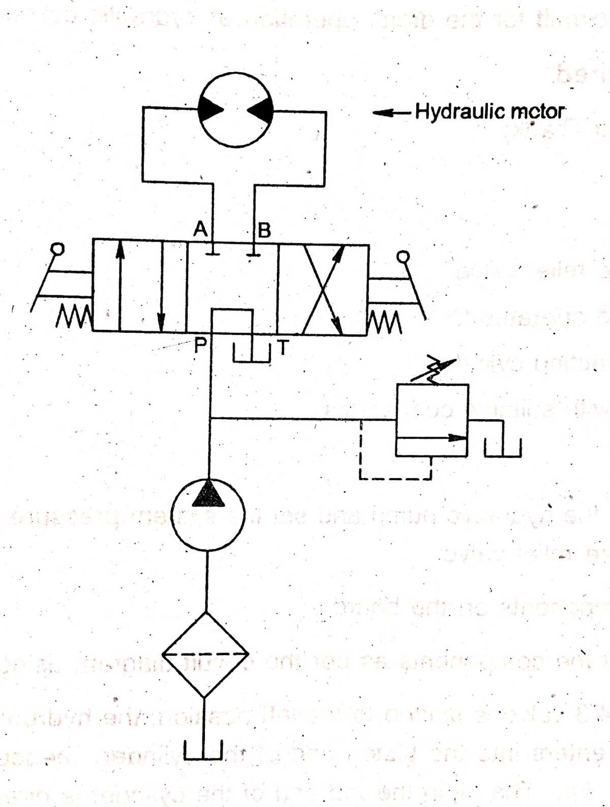 hydraulic circuit diagram for double acting cylinder