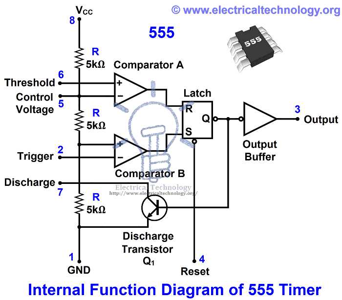 ic 555 schematic diagram