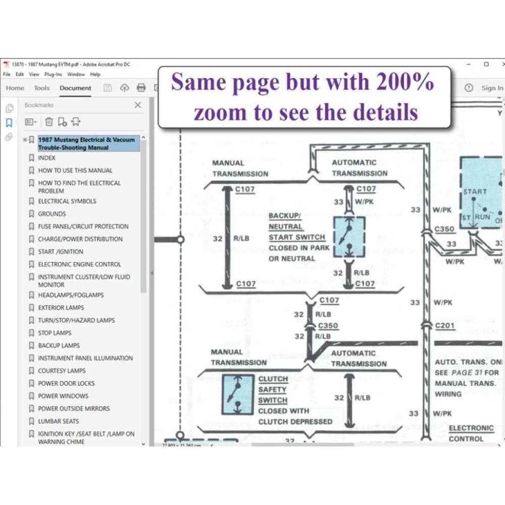 1986 mustang wiring diagram