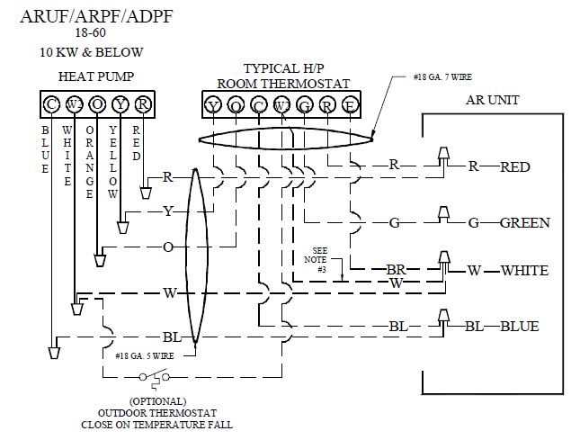 wiring diagram heat pump