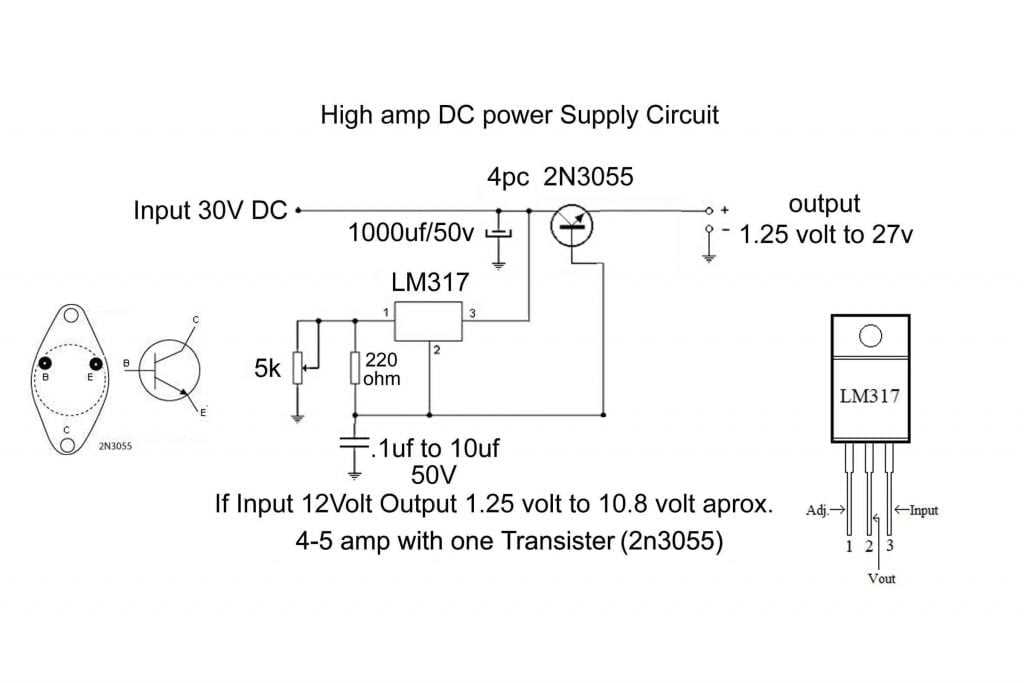 basic power supply schematic diagram