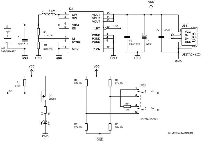 mobile phone charger schematic diagram