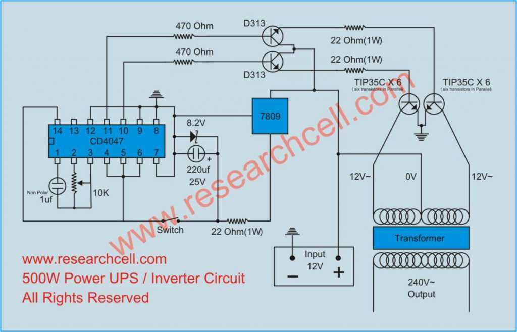 inverter circuit board diagram