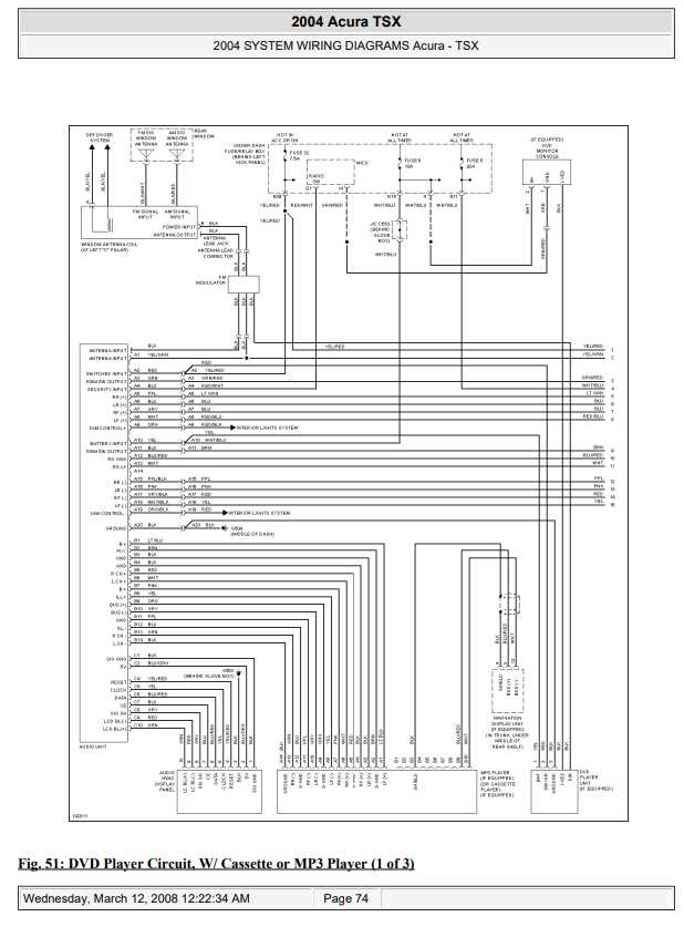 2006 acura tsx radio wiring diagram