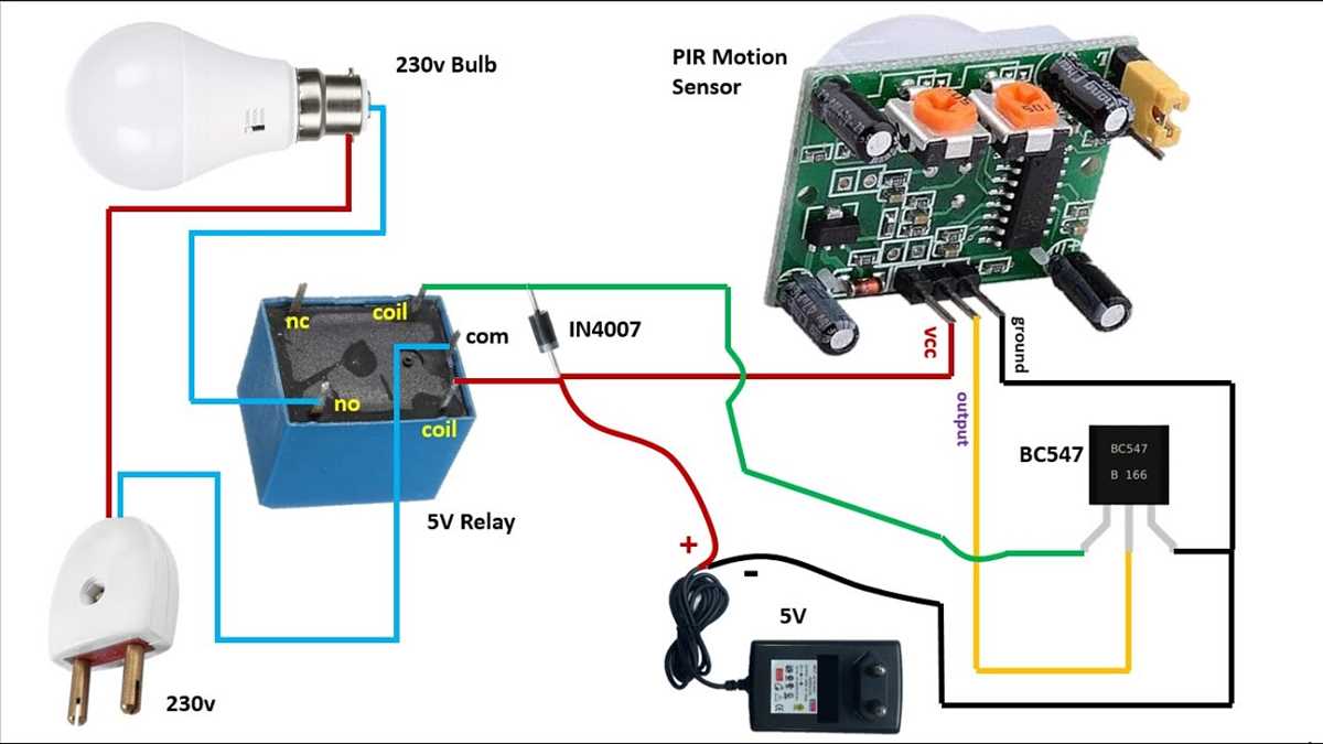 infrared motion sensor circuit diagram
