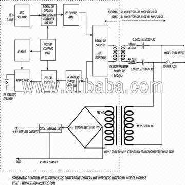 intercom schematic diagram