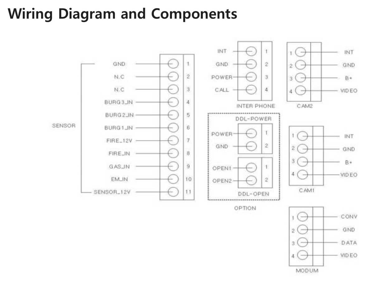 intercom system wiring diagram
