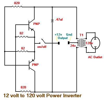 inverter dc to ac schematic diagram