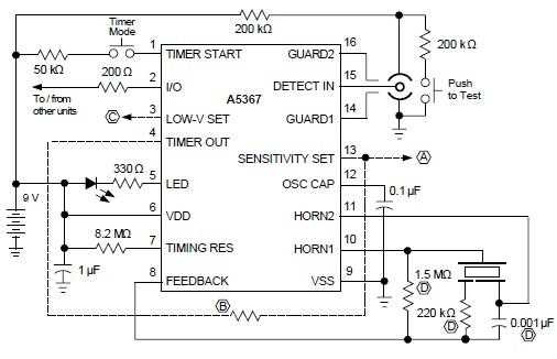 ionization smoke detector circuit diagram