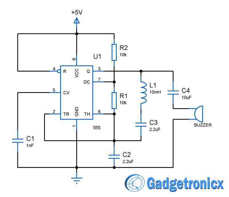 ic 555 schematic diagram