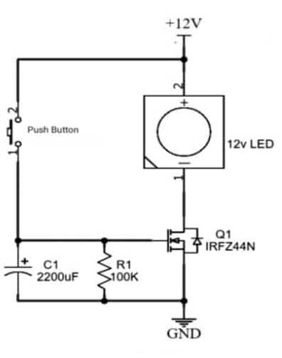 irfz44 circuit diagram