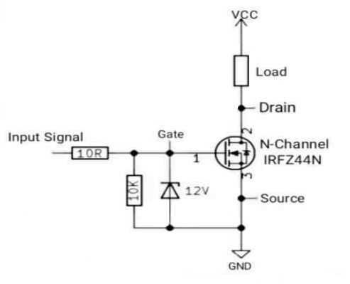 irfz44n circuit diagram