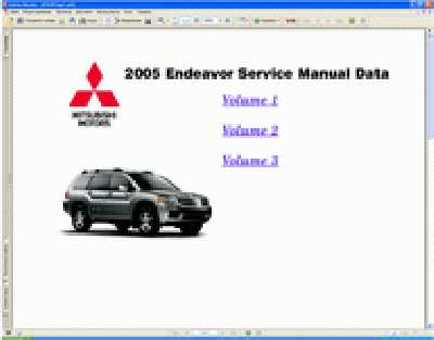 2004 mitsubishi endeavor wiring diagram