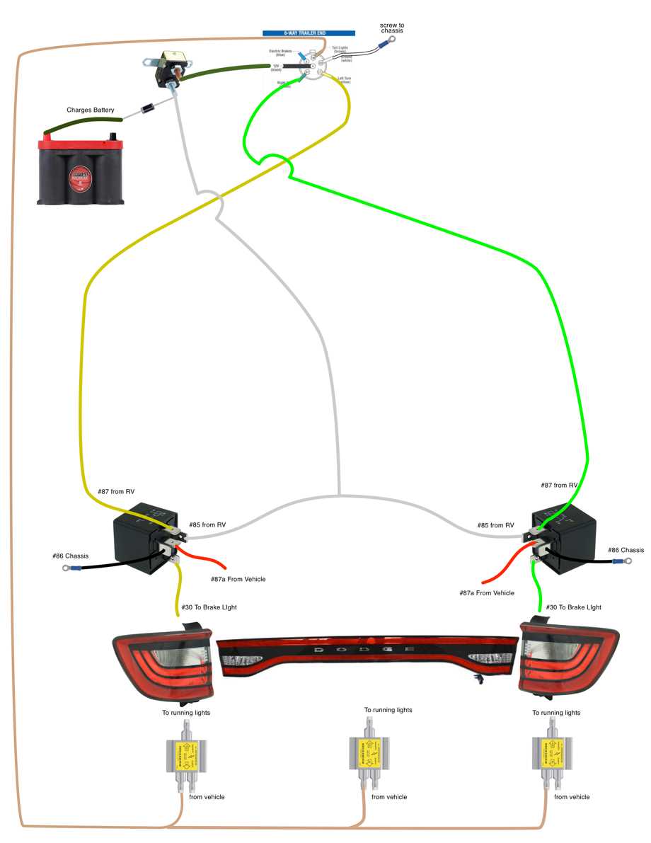 tail light wiring diagram dodge