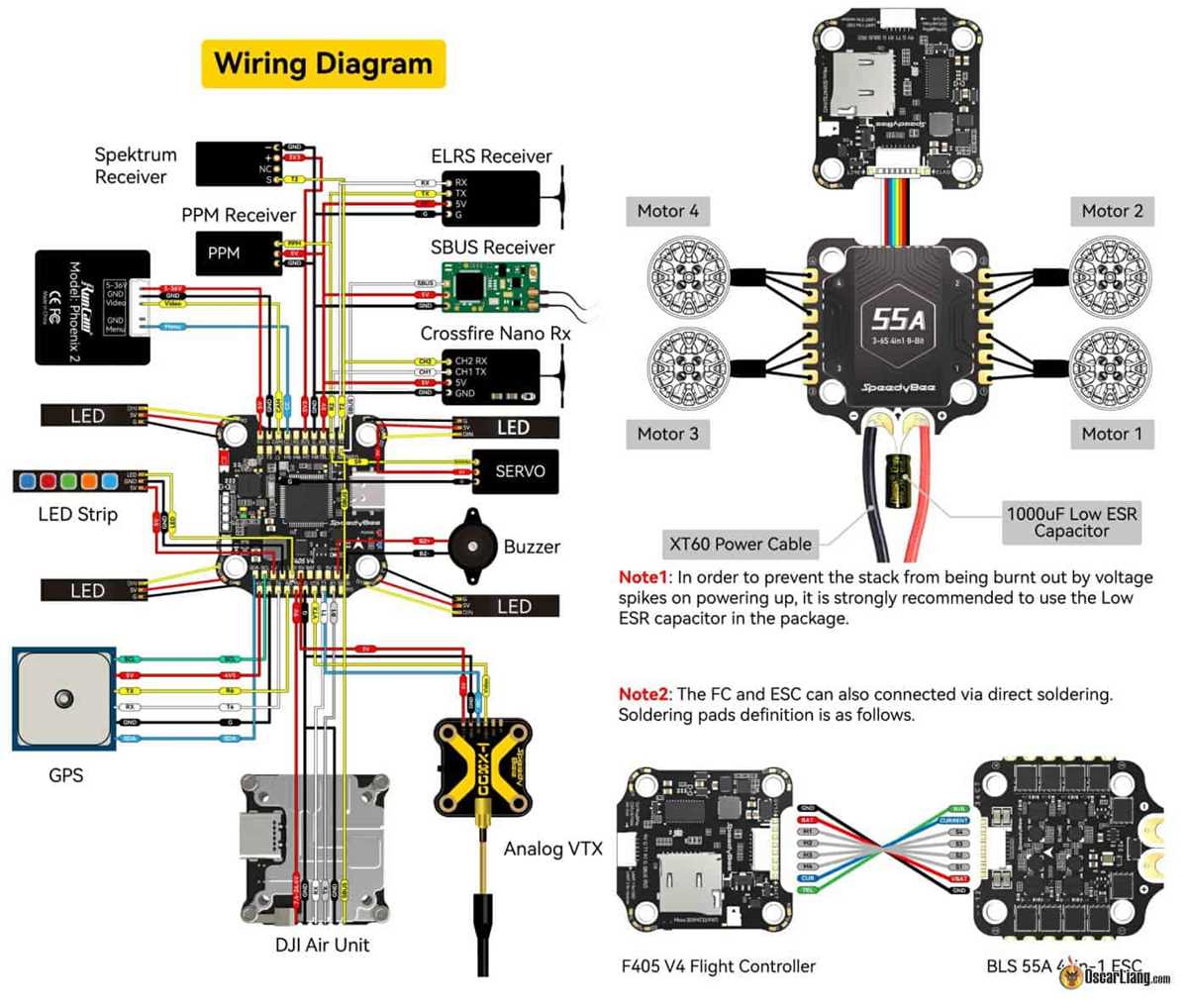 speedybee f405 wiring diagram