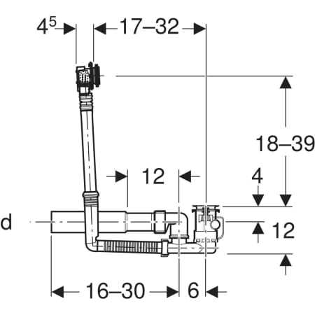 schematic bathtub drain plumbing diagram