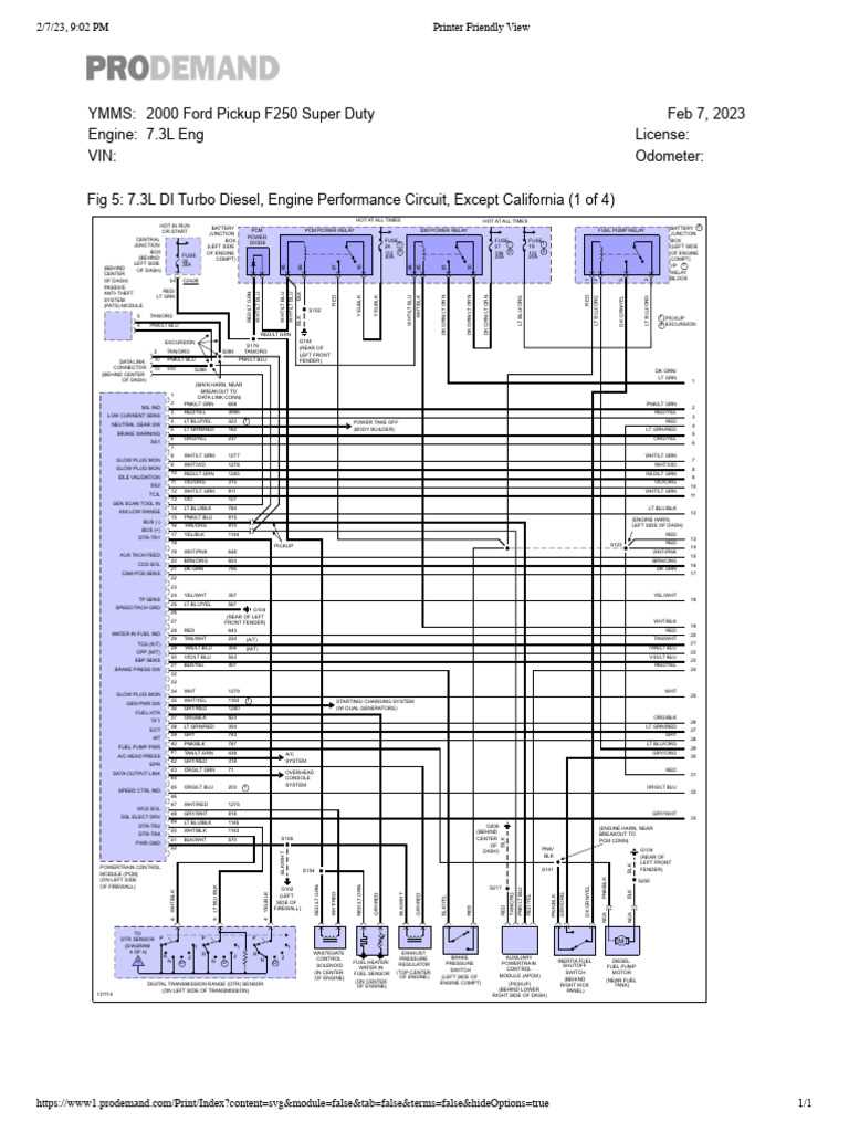 2001 7.3 powerstroke wiring diagram