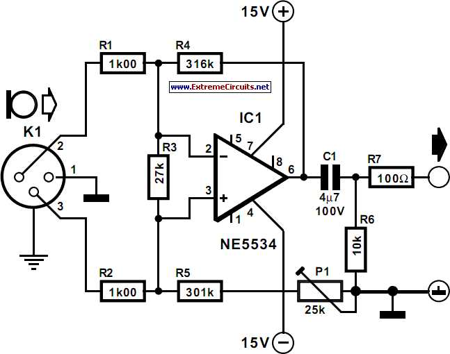 audio preamp circuit diagram