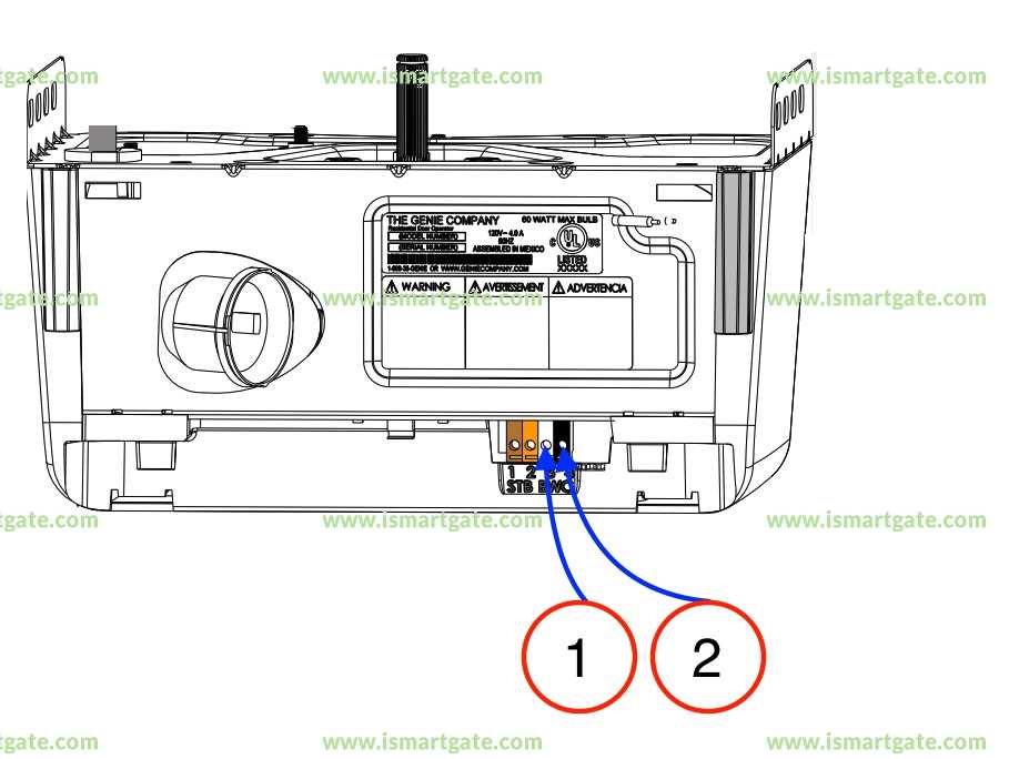 old genie garage door opener wiring diagram