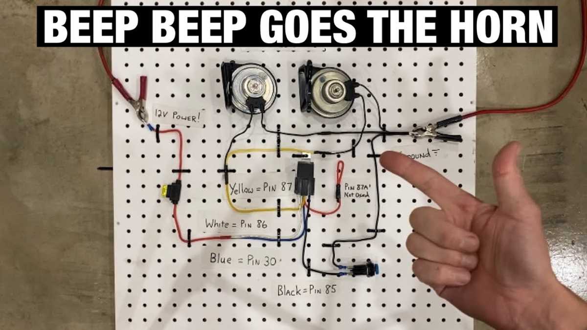 air horn wiring diagram with relay